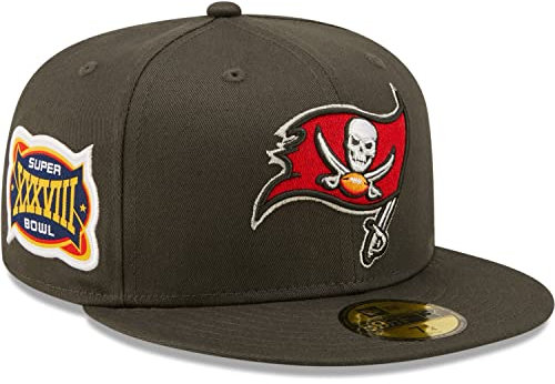 New Era Cappellino 59Fifty NFL Buccaneers PatchEra Berretto Baseball Fitted cap 7 1/4 (57,7 cm) - Grigio Scuro