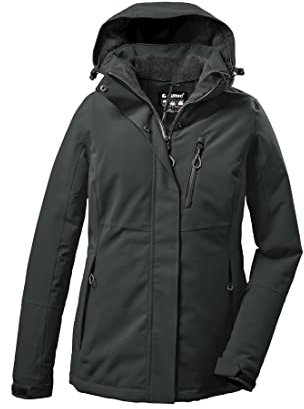 Killtec Damen Outdoorjacke Funktionsjacke mit abzippbarer Kapuze KOW 140 WMN Jckt wasserdicht, Winddicht, atmungsaktiv 00787-dunkel blaugrün 44