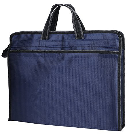 B4 Porte-Document Sac à Main Business Sac de Document Homme Sacoche Portable Classeur Dossier Grande Capacité Pochette Rangement Fichier en Oxford Cartable Document pour Commercial Bureau