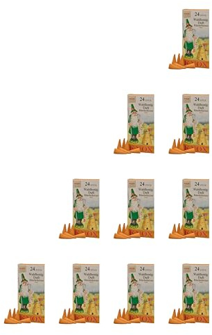Sparpack Knox Räucherkerzen 10x Waldhonig/Honig Größe M Räucherkegel 013160