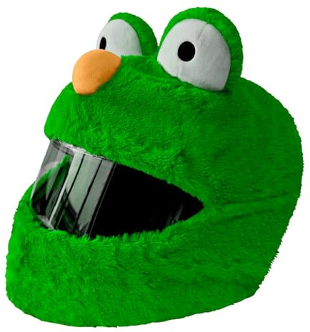 Helmüberzug für Motorradhelm, lustiges Design und Geschenke (Nur Überzug. Helm Nicht inbegriffen) Umfassende Wärme (Green)