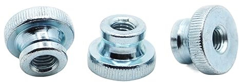 VekkEr Handdrehschraube, M3, M4, M5, M6, M8, M10, verzinkt, doppelte Stufe, Rändelmutter, handfest, Rändelmutter, 3D-Drucker-Vorhangwand (Farbe: M10, 1 Stück) (Size : M10 1pc)
