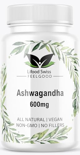 Ashwagandha 10:1 Extrakt – 6.000 mg Pflanzenäquivalent pro Portion – 30 mg Withanolide – 180 vegane Kapseln – für Männer & Frauen