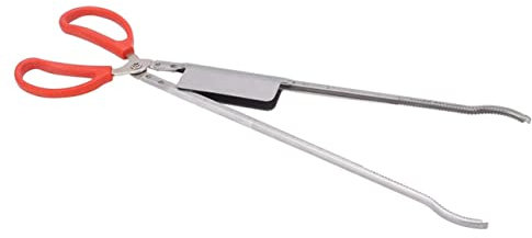 BRIGHTFUFU Stainless Steel Crab Clip Loach Tong for Outdoor Fish Tool Multipurpose Tong for Sea Fishing Gear Non-Slip for Aquarium Tweezers