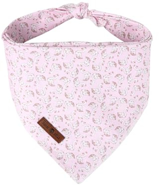 Lionet Paws Hund Bandana, Schwan Haustier Bandanas Baumwolle waschbar Jungen Mädchen Quadrat Hund Lätzchen Halstuch Hund Halstücher für kleine mittlere große Hunde