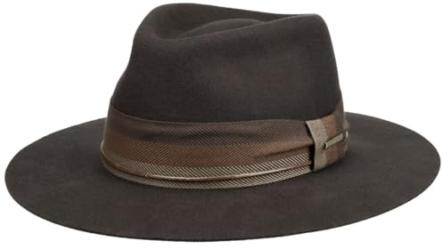Stetson Asahi Guard Coolmax Hut Western Wollfilz Herren Cowboy Wasserabweisend Knautschbar braun L (58-59 cm)