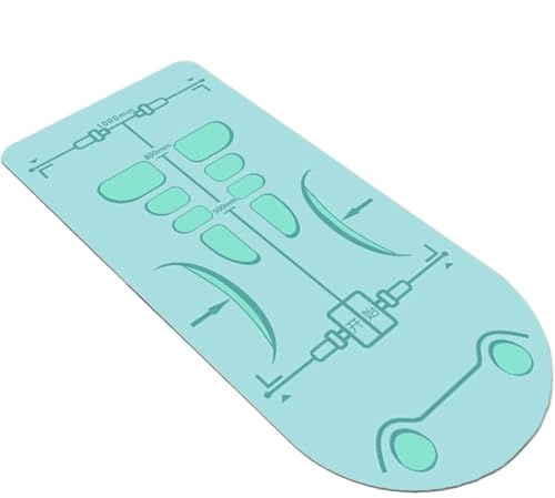 Zunetsutock Yoga Mat Non Slip - Training Mat, Women's Training Mat - Extra Long Soundproofing for Men Knee Joint Protection, Ab Roller Mat for Ab Roller Wheel (5.25x2.3ft)
