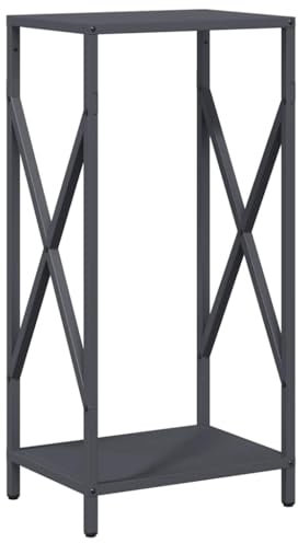 vidaXL Rastrelliera per Legna da Ardere Antracite 34x25x70 cm, portalegna per caminetto, portalegna, Supporto per Legna da ardere