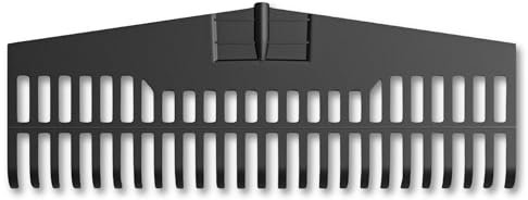 Amig - Râteau en Plastique Robuste - Outil léger pour Le Balayage des Feuilles et de la pelouse - Cueilleur pour Le Jardin et la Campagne - Dents Flexibles - pour Manche Universel de 22 mm