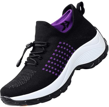 Generisch Damen Orthopädische Schuhe Arch Support Walking Shoes Laufschuhe Turnschuhe Leichtgewichts Walkingschuhe Bequeme Atmungsaktiv Sportschuhe für Plantarfasziitis Schmerzen Lindern
