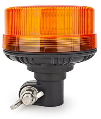 Hooma LED Rundumleuchten Traktoren Orange, 5 Betriebsmodi, 12V/24V, IP65 wassergeschützte Warnleuchten für Landmaschinen, konform mit ECE R65 und R10 36 Leds (Kurzer Steckanschluss - 36 LEDs)