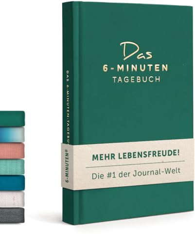 6-Minuten® Tagebuch für Erwachsene 2026 (Das Original) – Mehr Achtsamkeit, Selbstliebe & Resilienz – Dankbarkeitstagebuch, Journal Buch – in 22 Sprachen übersetzt