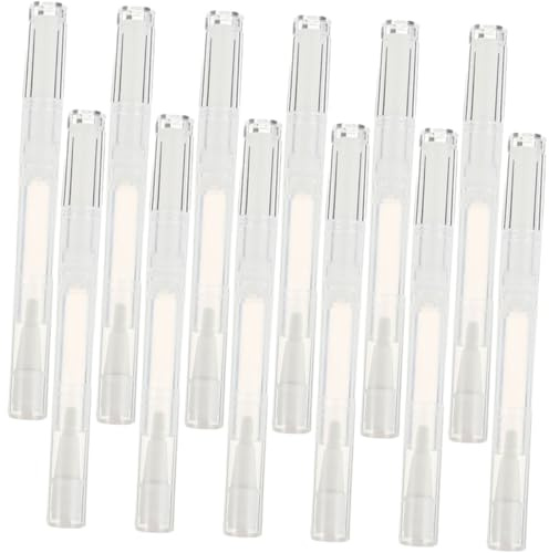 NOLITOY Leerer Nagelöl Stift 3ml Drehbar Nagelpflegeöl Tube Kosmetikbehälter Nachfüllbar Tragbarer Pinselapplikator Für Maniküre Und Lipgloss