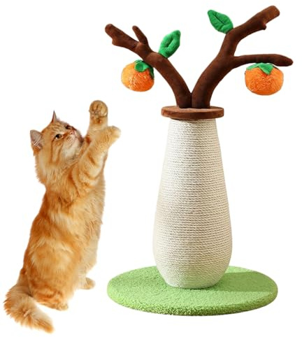 | 56 cm Persimmon Arbre Décoration de Chambre | Décoratif pour enrichir le comportement Soulage le stress Escalade Stimulation mentale Entraînement