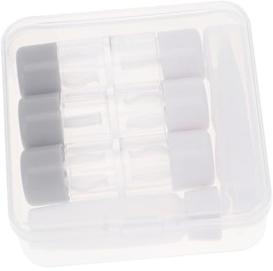 GLEAVI Kit de 3 Boîtes à Lentilles Transparentes avec Joint Étanche Pince à Épiler et Flacon Solution Étui de Rangement Réutilisable pour Lentilles de Contact Voyage