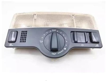 AMBMREDPEV Lampe Lecture Forme Dôme Pour VW Pour Passat B5 Pour Golf 4 Pour Touran Plafonnier Intérieur Avec Ensemble D'interrupteur Lecture Plafond Puits Lumière(Noir)
