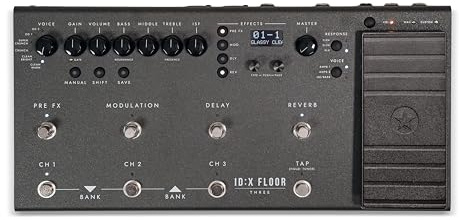 Blackstar ID:X Floor 3 Pedalera de Modelado de Amplificador – 6 Voces de Amplificador, Emulación de Válvulas, 35+ Efectos, Pedal de Expresión y Compatibilidad MIDI Completa