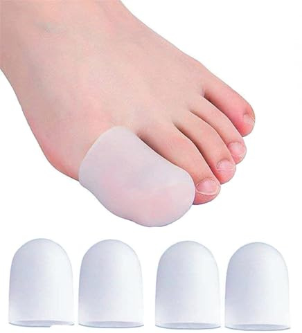 4 Pièces Protection gros orteil Capuchons d'orteils pour Soulager Pied la Douleur Contre Les Ampoules et Cors