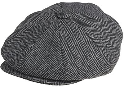 Peaky Blinders Gorra Plana Estilo Newsboy de 8 Piezas – Variaciones de Tela de Lana Melton