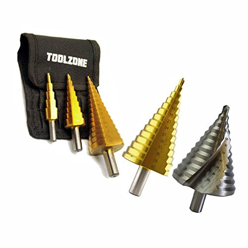 4-60mm Step Cone Drill Steps Hole Cutter HSS 4341 Finish Reamer Master Kit