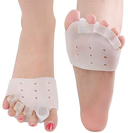 xwanli SEHR GUT - Verbesserte Hallux Valgus Zehenspreizer [4x] mit einstellbarer Spreizwirkung, 0% BPA