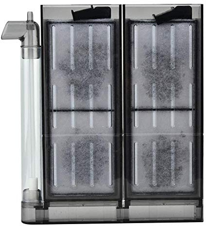 Pssopp Aquarium Luftfilter Aquariumfilter Luftheber Filter Aquarium biochemische Aktivkohlefilter Aquarium Sauerstoff Filtrations Ausrüstung Innenfilter für Aquarium(Filter für 40-60cm Aquarium)