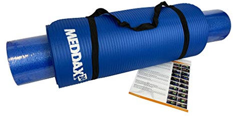 MEDDAX Pilates & Fitness Set Pilates Rolle Sportmatte Fitnessmatte mit Trageriemen komfortabler Transport