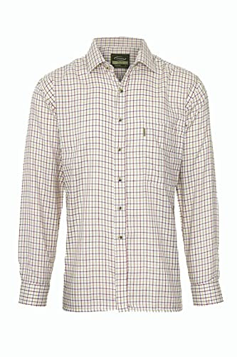 Champion Tattersall Country Casual Style Shirt-Red-X-Large-Max 51'',130cm,2320