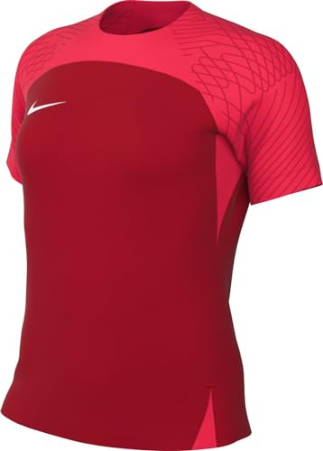 Nike Kortärmad fotbollströja W Nk Df Strke Iii JSY Ss, University Red/Bright Crimson/Vit, DR0909-657, XL