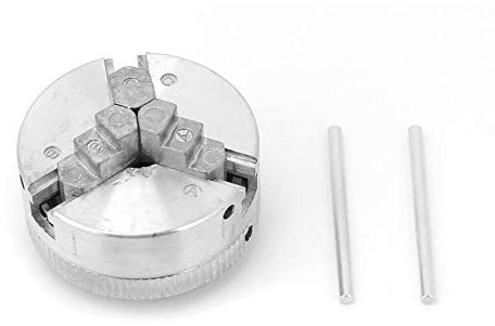 Portabrocas de torno, Z011 Portabrocas de torno de 3 mandíbulas de metal Mini Portabrocas de torno autocentrante con dos bielas para máquinas rectificadoras Fresadoras