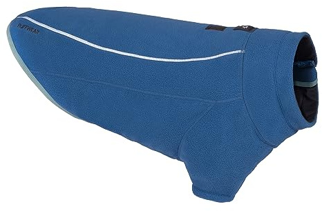 RUFFWEAR Climate Changer Fleece Dog Jacket, Small Dog Coat with Zip, Premium Quality Warm Dog Vest for Pet Dog Walking & Outdoor Trail Running, Dog Accessories for All Seasons, S, Blue Jay