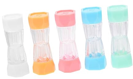 Gatuida 5 Piezas Estuche para Lentes de Contacto Organizador de Gafas Porta lentillas Porta Lentes contenedor de Lentes de Contacto Titular de Almacenamiento contenedor de plástico rígido