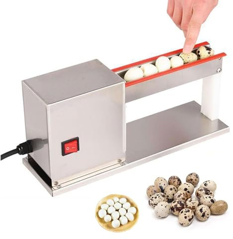 Pelapatate Automatico Per Uova Di Quaglia, Sgusciatrice Elettrica Per Uova Di Uccelli Da 25 Kg/h, Utensile Per Sbucciare Professionale In Acciaio Inossidabile Da 28 W, Con Tubo In Lattice Speciale