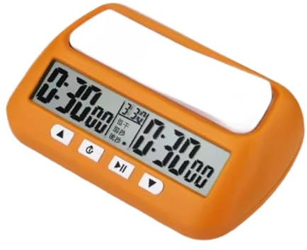 kowaku Profi Schachuhr für Internationale Schachpartien, Orange