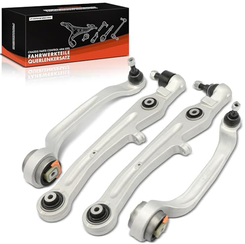 Frankberg Querlenker 4-Teilig Vorne Unten 4E0407151G | Kompatibel mit Continental Coupe 393 3W, A8 4E2 4E8, Continental Cabriolet 394 3W, Continental Flying Spur 3W