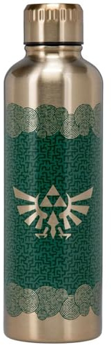 Paladone Tears of The Kingdom Official Licensed Zelda Metal Water Bottle, Gamer Fan Decor and Gift, Gaming Desk Accessory for All Ages, Collectors Drinkware