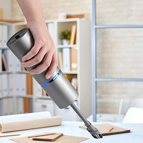 mingzhe Detergente Aspirapolvere Wireless Portatile Aspirazione Forte per la Pulizia 'auto Casa Grigio