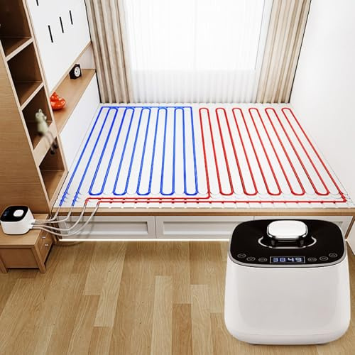 Electric Heated Area Rug, Indoor Space Heater, Water Circulation Heating, 2200W Electric Large Heating Pads & Foot Warmer For Home Livingroom Bedroom Office(5.4 m²)