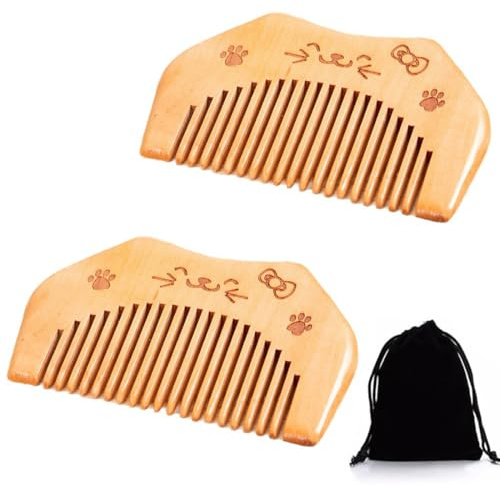 YUPZAR 2psc Peigne Bois Accouchement avec de Travail Peigne Naissance Essentiels du Travail pour les Femmes Enceintes Peigne écologique Demelant Grosse pour Cheveux Boucle Afro et Crepus