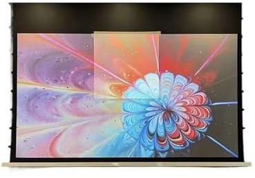 videoprojecteur écran de Projection motorisé Écran de Projection de projecteur motorisé électrique 3D 4K encastré au Plafond, caché dans Le Plafond, permettant de Gagner de l'espace(84 inch)