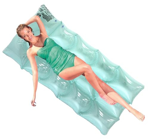 Flotteur de piscine gonflable, île de natation de lac, chaise longue comme radeau – Pour piscine, lac, fête, voyage, été, vacances, station balnéaire