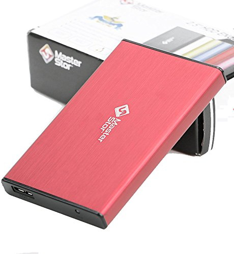 MasterStor 320GB Externe Festplatte USB 3.0 Ultra schnelle Festplatten 2,5-Zoll-Portable SATA Notebook Hard Drive rot (320GB)