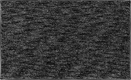 Grund Badteppich, 100% Polyester, luxuriös, Braun, anthrazit, 60 x 100 cm