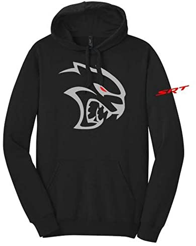 Dodge SRT Hellcat Red Eye Hoodie Schwarz Kapuzen-Sweatshirt für Herren | Hoodie für Herren - Schwarz - XX-Large
