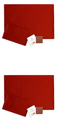 TOPPA Patches 2 Pack Reparaturflicken Selbstklebendes Planen Reparatur Pflaster Set 2X(43x31cm) (Rot)