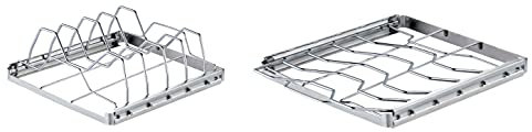 Mediablue Edelstahl Spareribs- und Baconhalter Grill BBQ Grillen Barbecue Rippchenhalter
