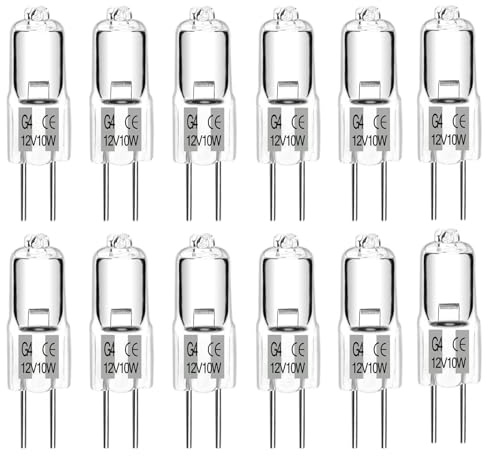 SCNNC G4 Halogen Bulbs 10W 12V Dimmable Warm White 2700K