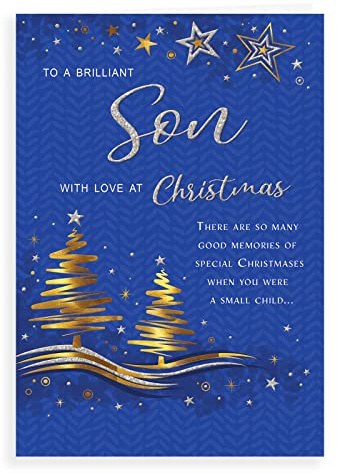 Regal Publishing Carte de Noël pour fils 22,9 x 15,2 cm
