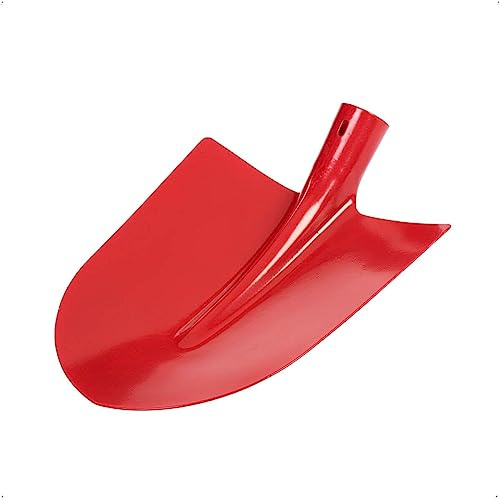 Rekord - Frankfurter Schaufelkopf Gr. 5 - Bauschaufel aus Stahl, Rot