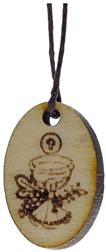 Holyart Medaglia ovale Prima Comunione Calice e Ostia